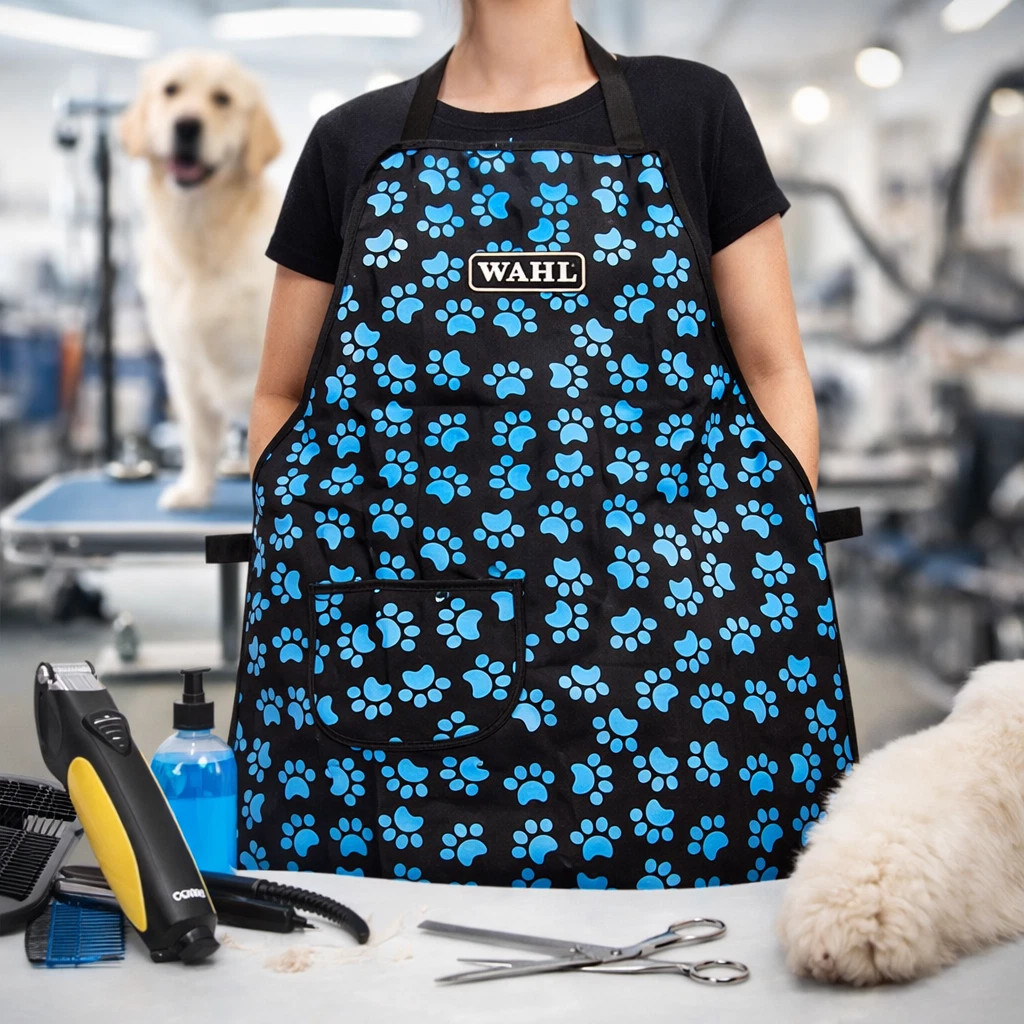  Wahl Animal Paw print apron black 